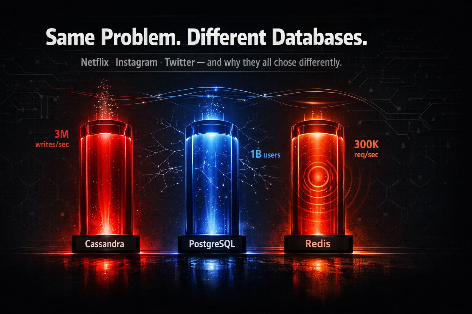 Netflix Uses Cassandra. Instagram Uses PostgreSQL. Twitter Uses Redis. They're All Right.